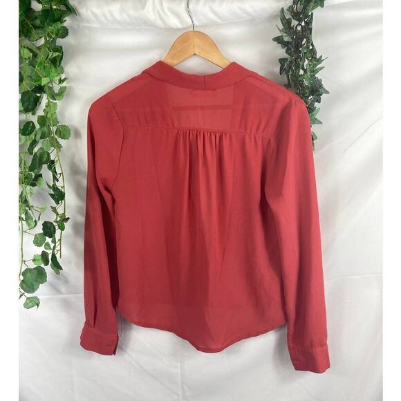 Elodie wrap front long sleeve top - Picture 3 of 3